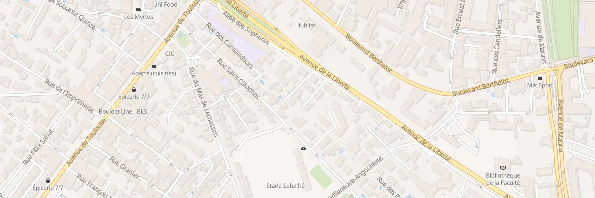 Plan du 5 Rue des Canabassiers à Montpellier