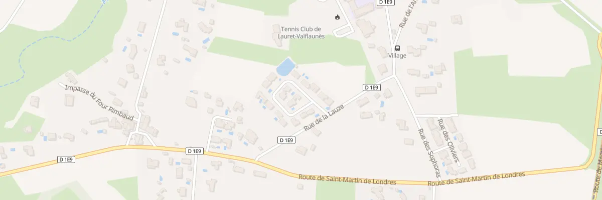 Plan du 13 Rue de la Lauze à Valflaunès