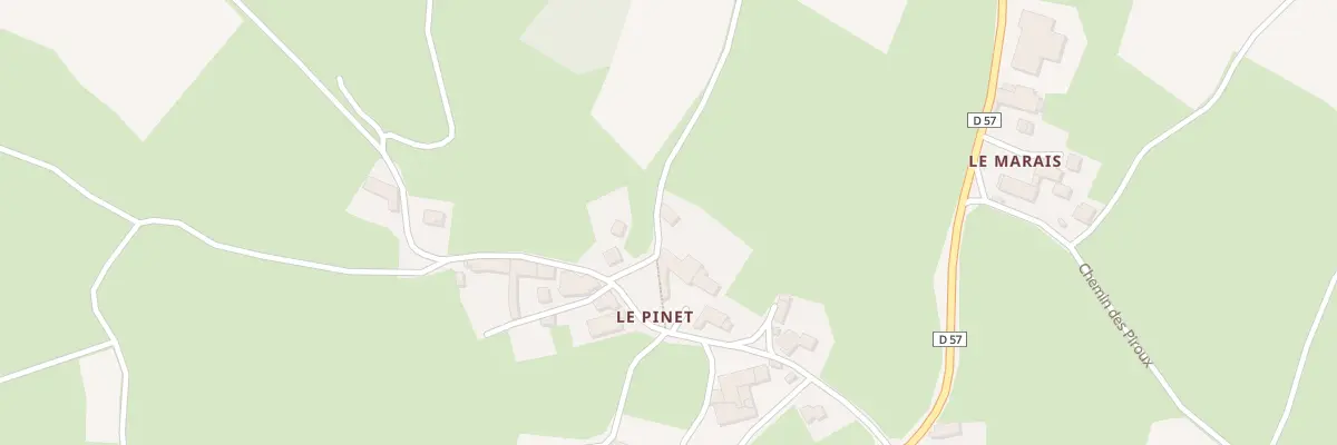 Plan du 5237 Le Pinet à Sauvessanges
