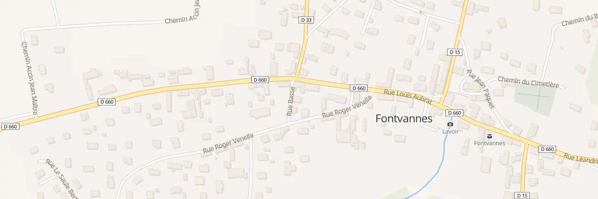 Plan du 3 Rue Basse à Fontvannes