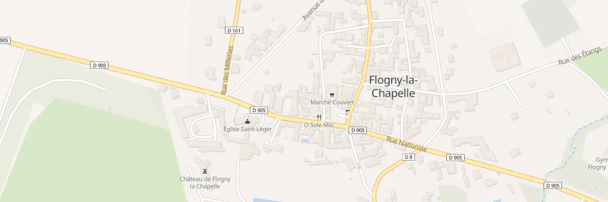 Plan du 34 Rue Nationale à Flogny-la-Chapelle