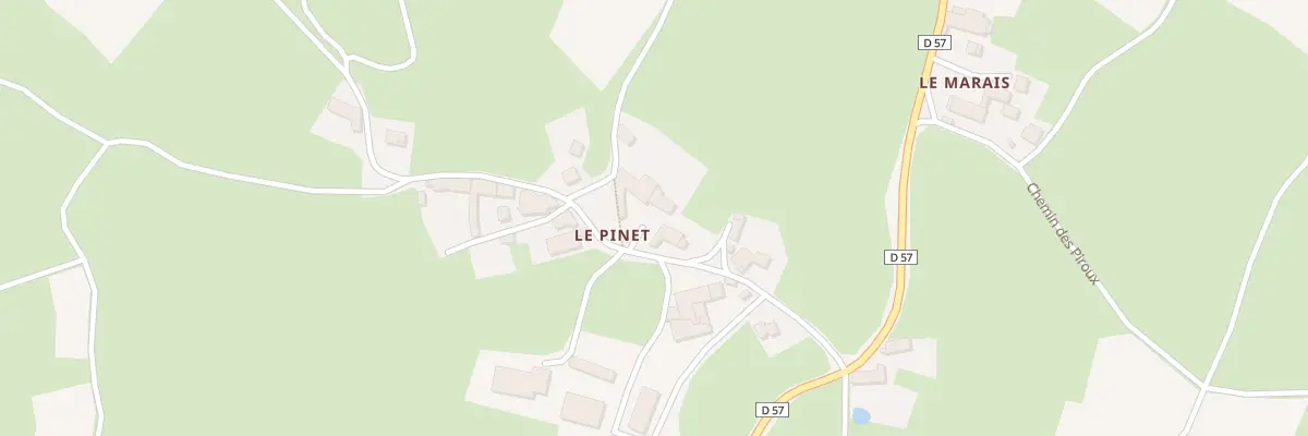 Plan du 5239 Le Pinet à Sauvessanges