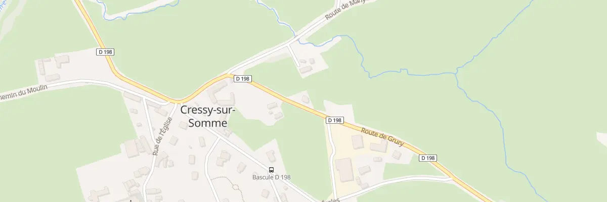 Plan du 647 Rte de Grury à Cressy-sur-Somme