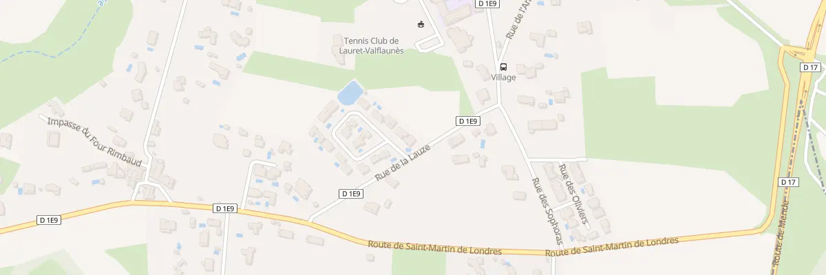 Plan du 18 Rue de la Lauze à Valflaunès