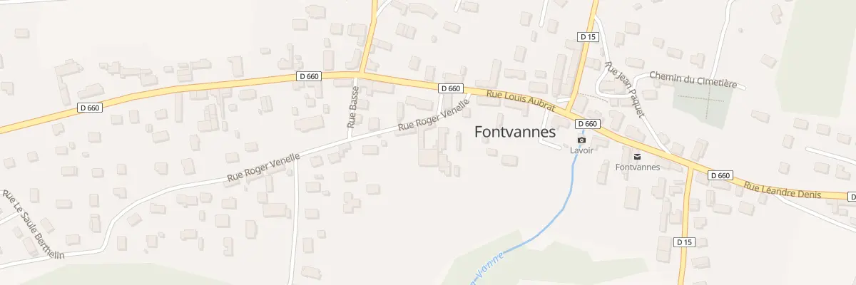 Plan du 5 Rue Roger Venelle à Fontvannes