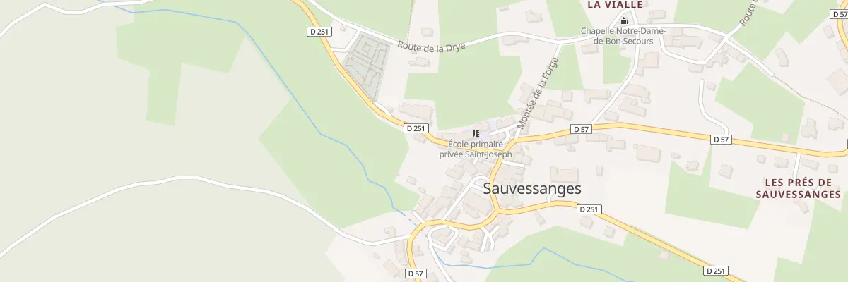 Plan du 5130 Le Bourg à Sauvessanges