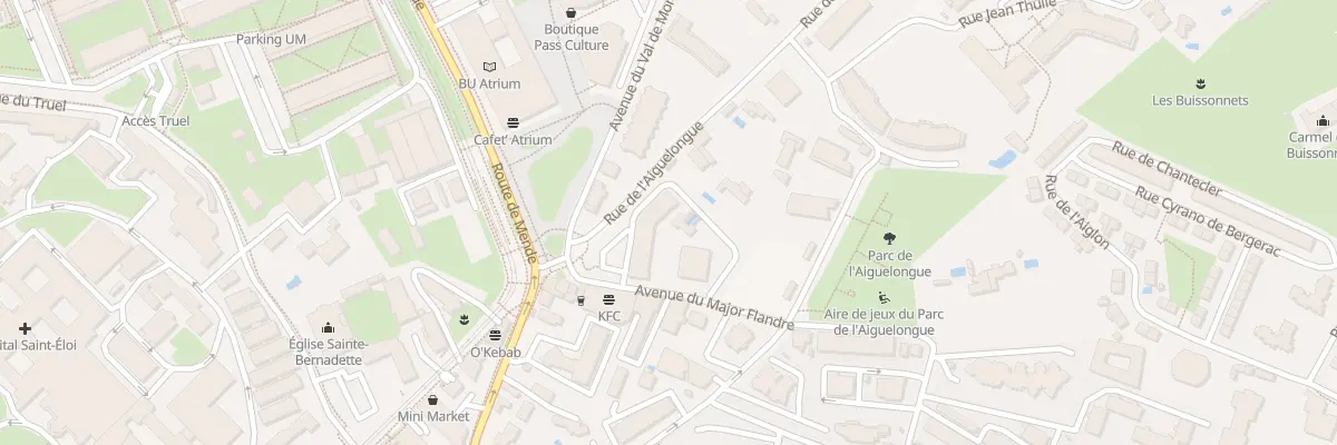 Plan du 136 Rue de l’Aiguelongue à Montpellier