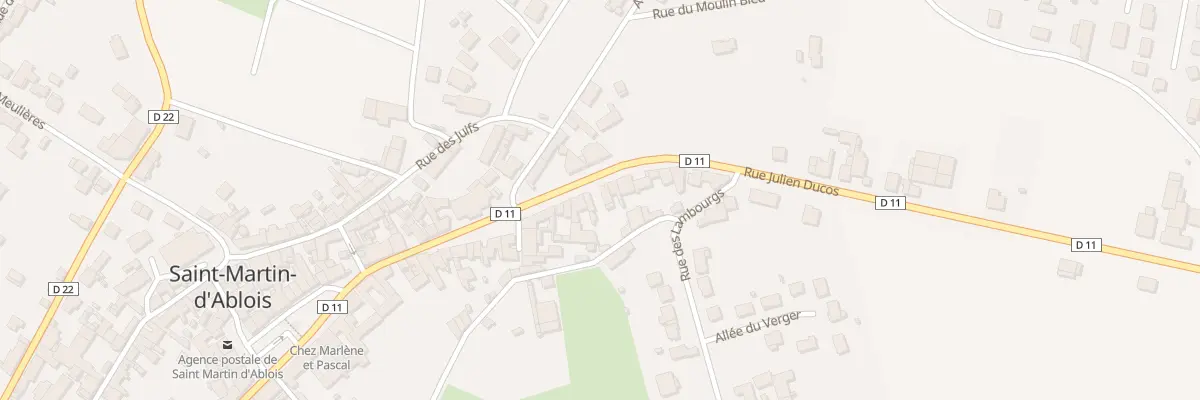 Plan du 18 Rue Julien Ducos à Saint-Martin-d’Ablois