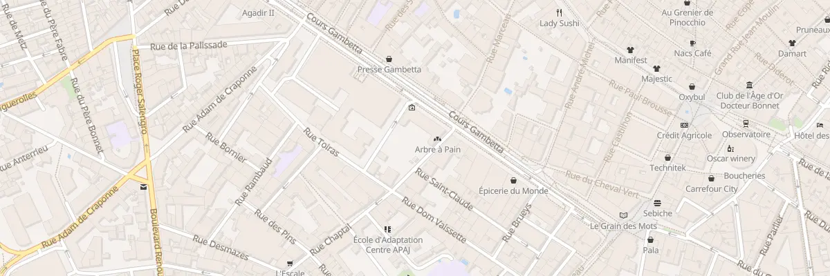 Plan du 27B Crs Gambetta à Montpellier