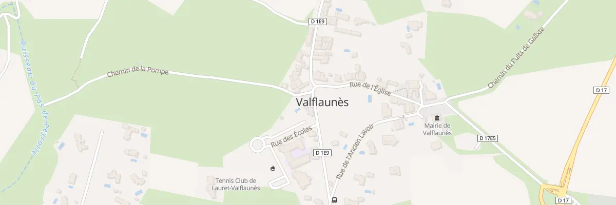 Plan du 5531 Che de la Pompe à Valflaunès