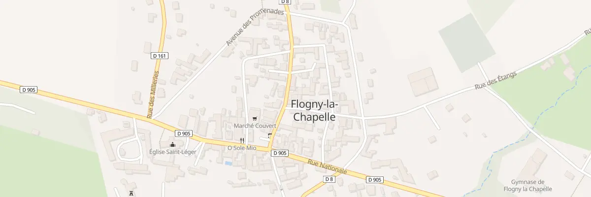 Plan du 8 Rue de Genêve à Flogny-la-Chapelle