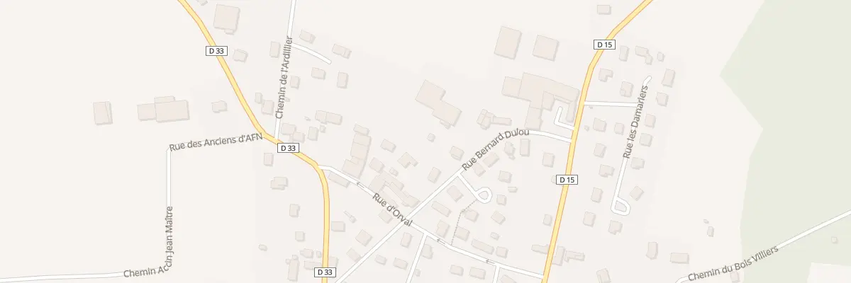 Plan du 13 Rue Bernard Dulou à Fontvannes