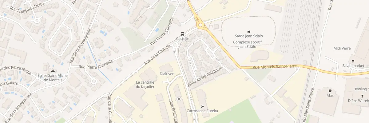 Plan du 12 All André Pilleboue à Montpellier