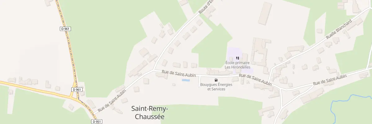 Plan du 13 Rue de Saint Aubin à Saint-Remy-Chaussée