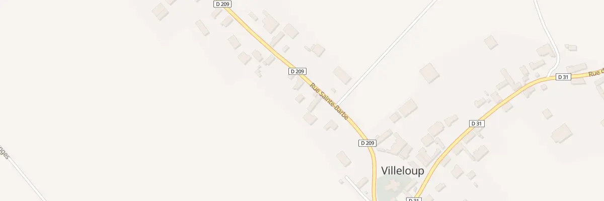 Plan du 13 Rue Sainte Barbe à Villeloup