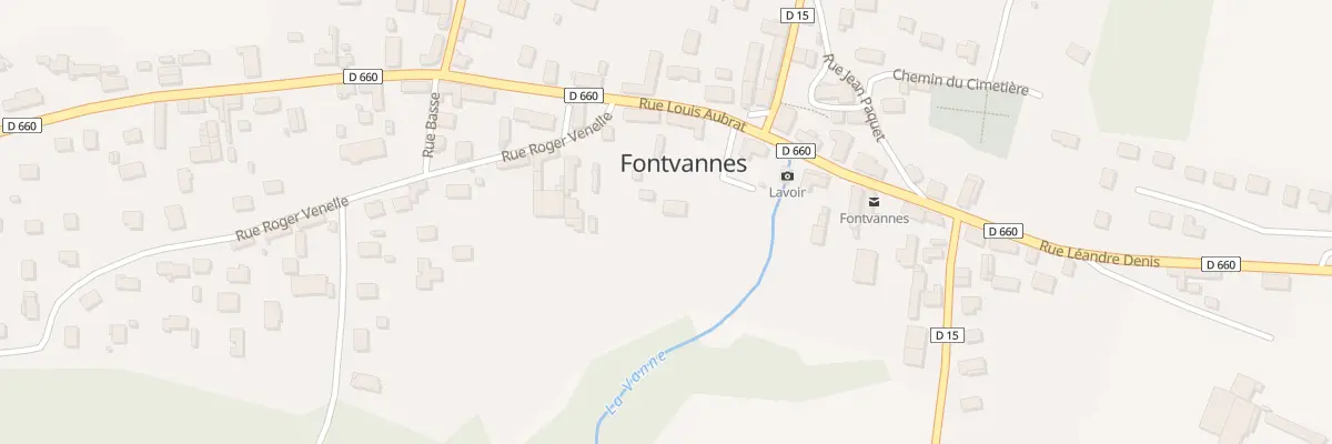Plan du 1 Pl de la Poste à Fontvannes