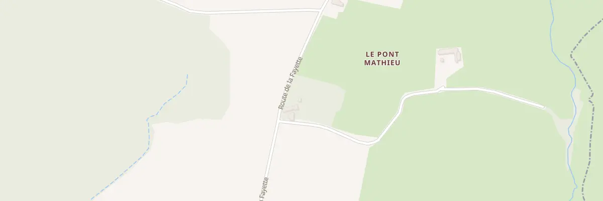 Plan du 2 Le Pont Mathieu à Chalmoux