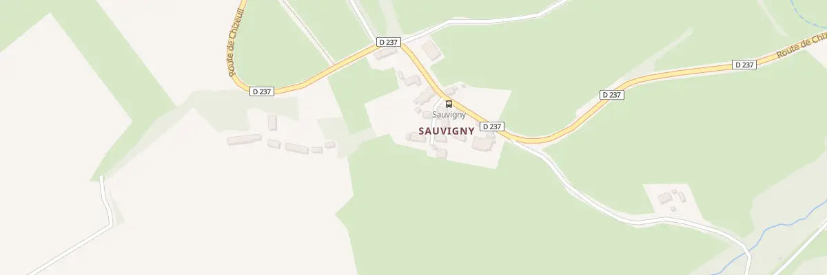 Plan du 4 Sauvigny à Chalmoux