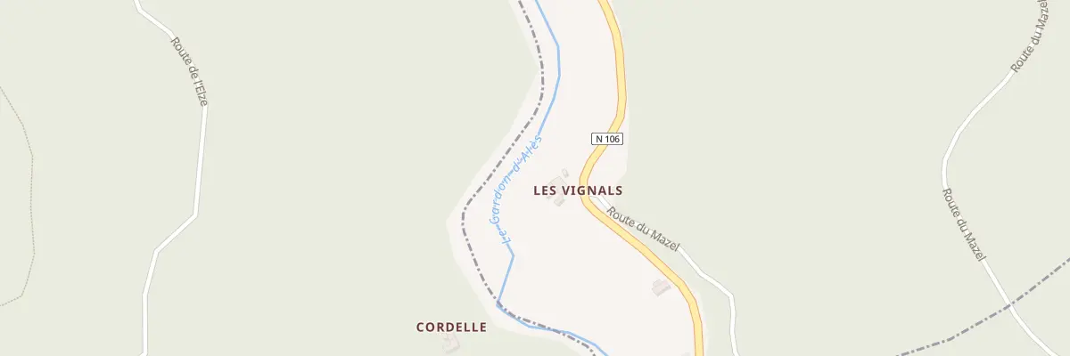 Plan du 5161 Les Vignals à Saint-Privat-de-Vallongue