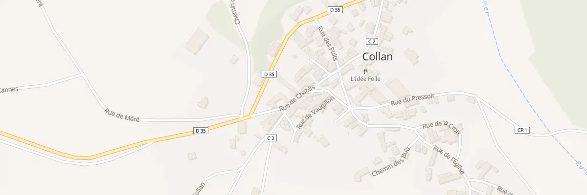 Plan du 1X Rue de Chablis à Collan