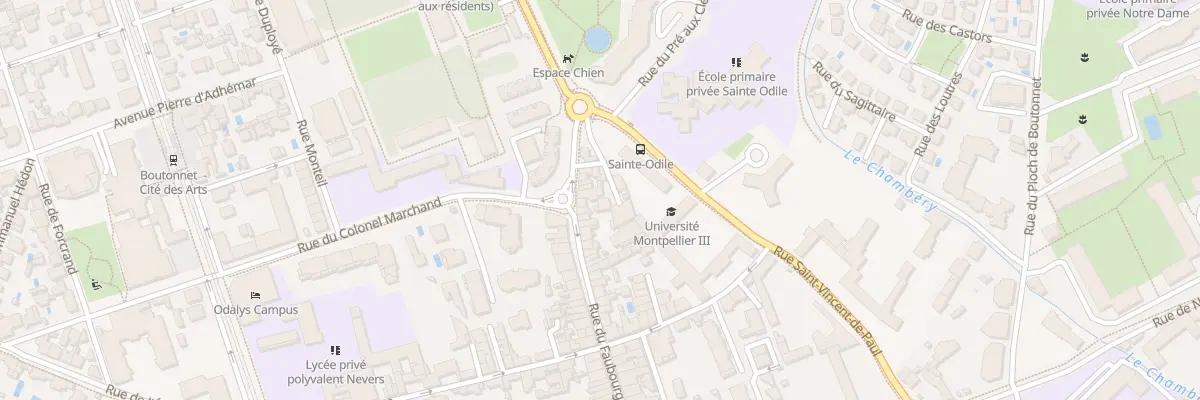 Plan du 112 Rue du Faubourg Boutonnet à Montpellier