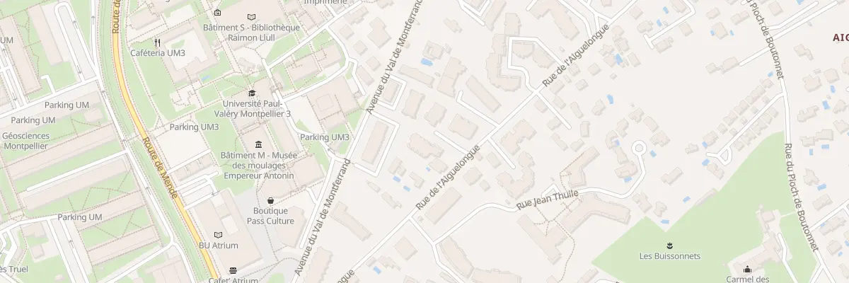 Plan du 323 Rue de l’Aiguelongue à Montpellier