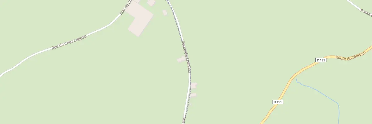 Plan du 1 Rte de Chanaux à Savigny-Poil-Fol