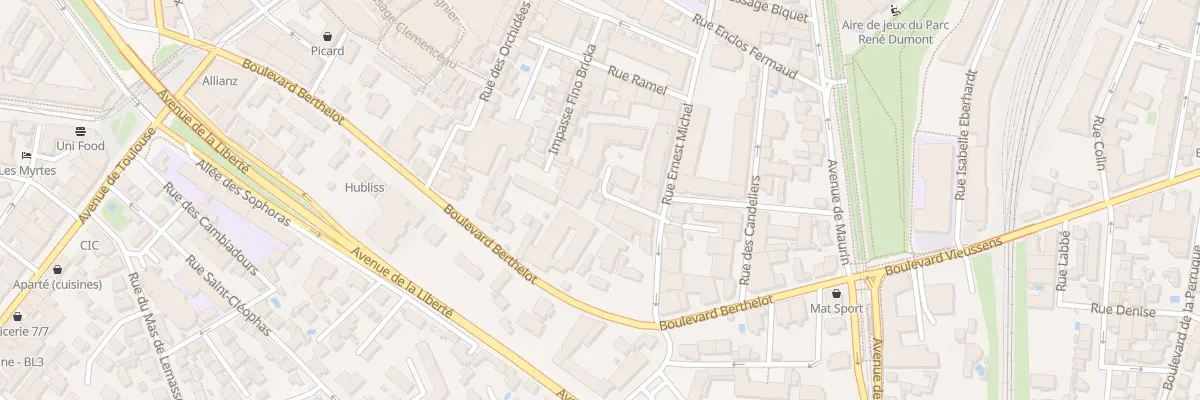 Plan du 24 Rue Ernest Michel à Montpellier