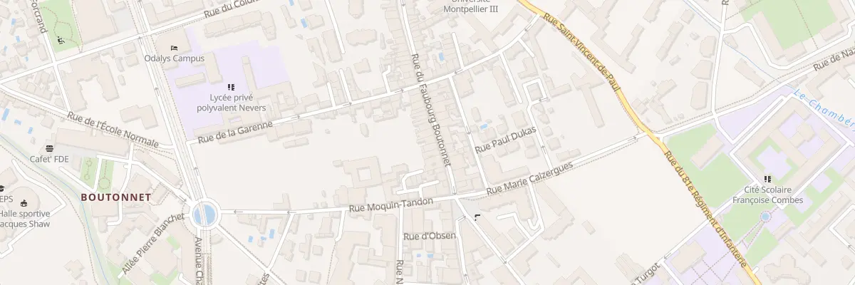Plan du 67 Rue du Faubourg Boutonnet à Montpellier