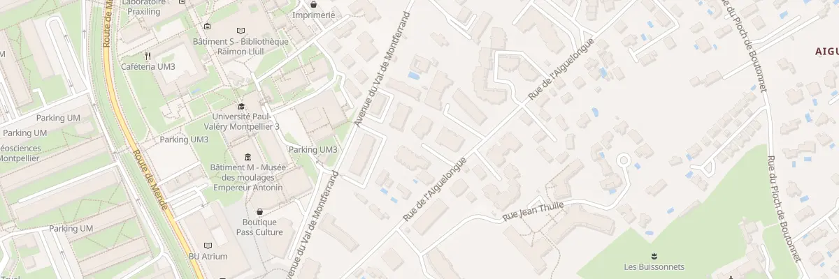 Plan du 369 Rue de l’Aiguelongue à Montpellier