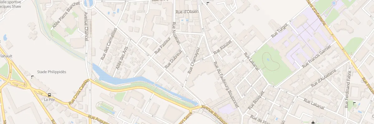 Plan du 1 Rue Nozeran à Montpellier
