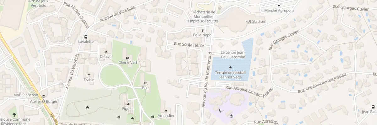 Plan du 89 Rue Georges Privat à Montpellier