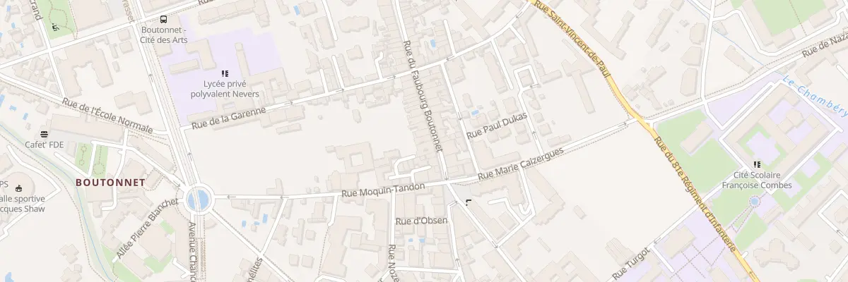 Plan du 63 Rue du Faubourg Boutonnet à Montpellier