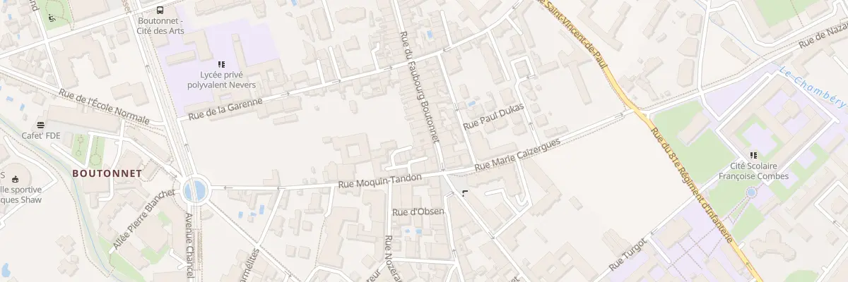 Plan du 61 Rue du Faubourg Boutonnet à Montpellier
