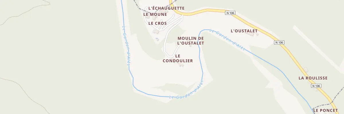 Plan du 5054 Coudoulier à Saint-Hilaire-de-Lavit