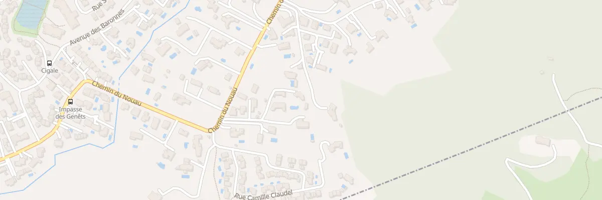 Plan du 720 Che du Nouau à Prades-le-Lez