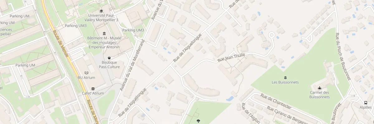 Plan du 314 Rue de l’Aiguelongue à Montpellier
