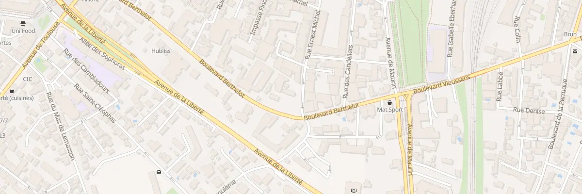 Plan du 37 Bd Berthelot à Montpellier