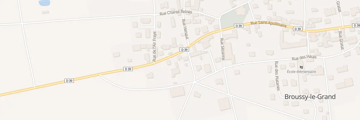 Plan du 29 Rue Saint Apollinaire à Broussy-le-Grand