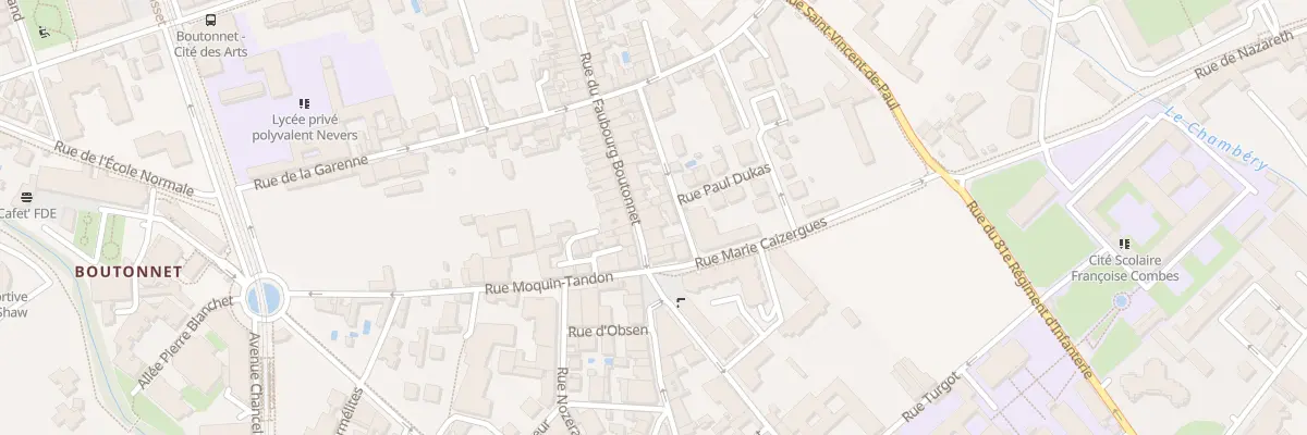 Plan du 60 Rue du Faubourg Boutonnet à Montpellier