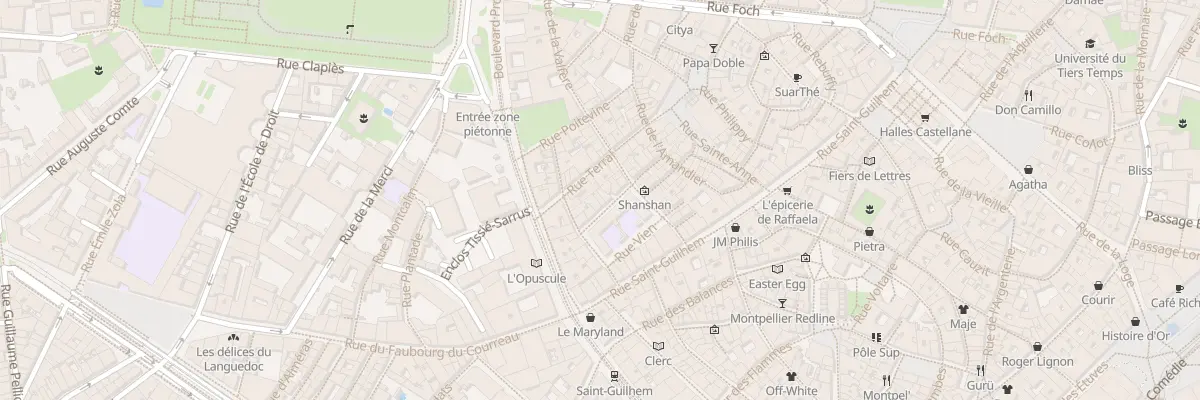 Plan du 20 Rue du Saint Sépulcre à Montpellier