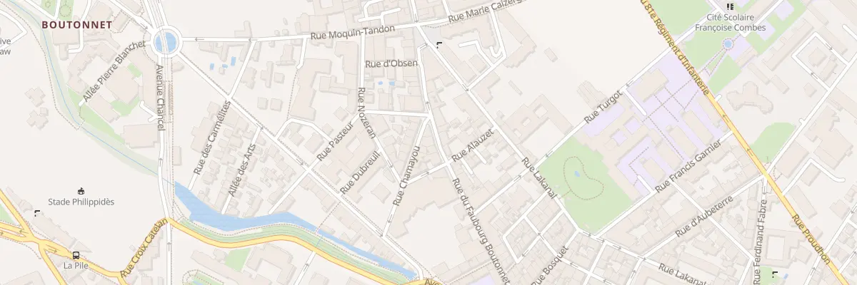 Plan du 33 Rue du Faubourg Boutonnet à Montpellier