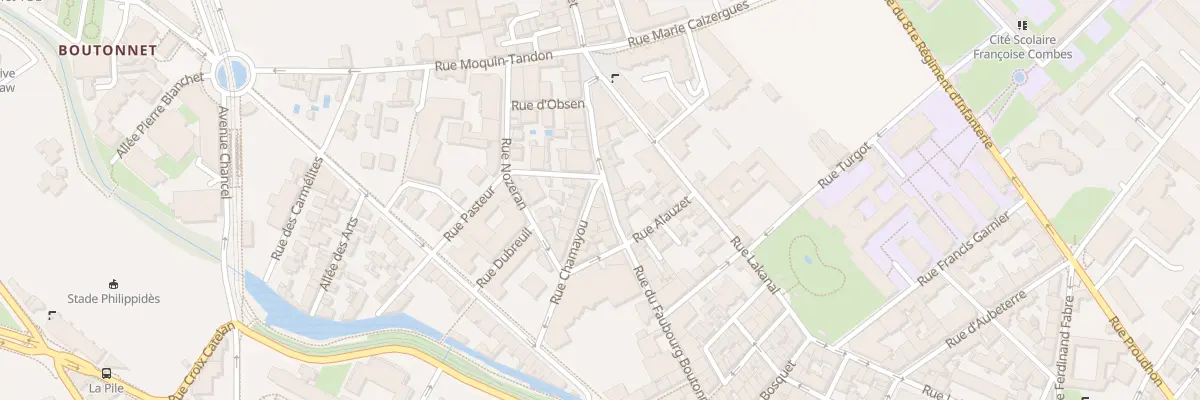 Plan du 35 Rue du Faubourg Boutonnet à Montpellier