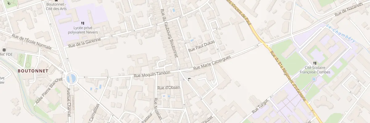 Plan du 58 Rue du Faubourg Boutonnet à Montpellier