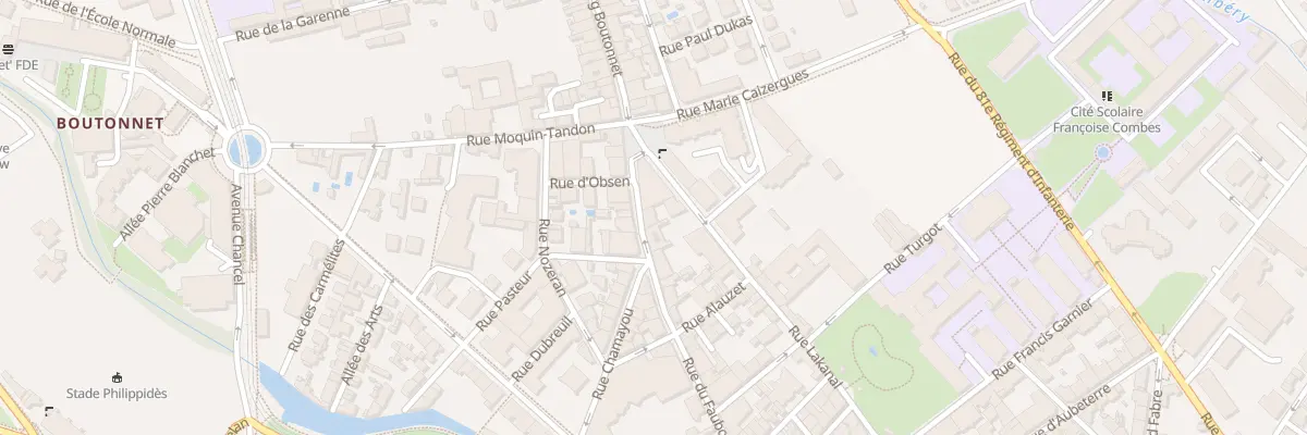 Plan du 48 Rue du Faubourg Boutonnet à Montpellier