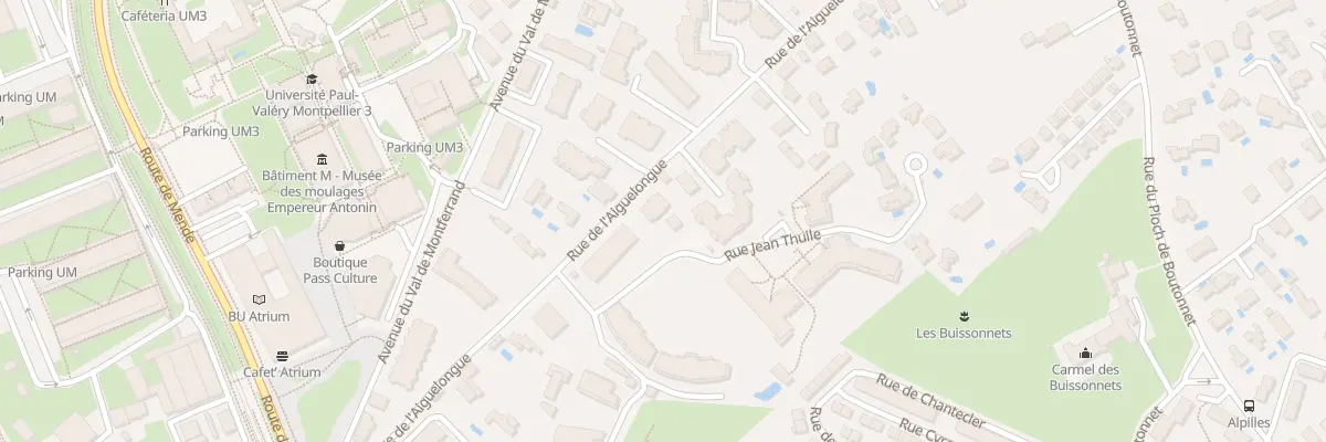 Plan du 344 Rue de l’Aiguelongue à Montpellier