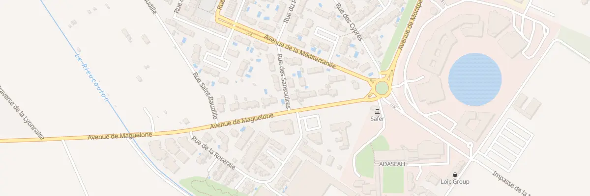 Plan du 142 Rue des Sansouires à Lattes