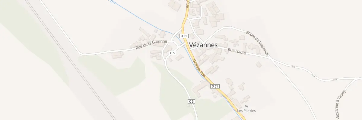 Plan du 2 Rte de Chablis à Vézannes