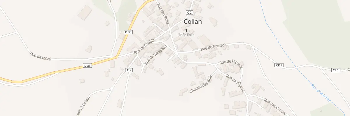 Plan du 2 Rue de l’Eglise à Collan