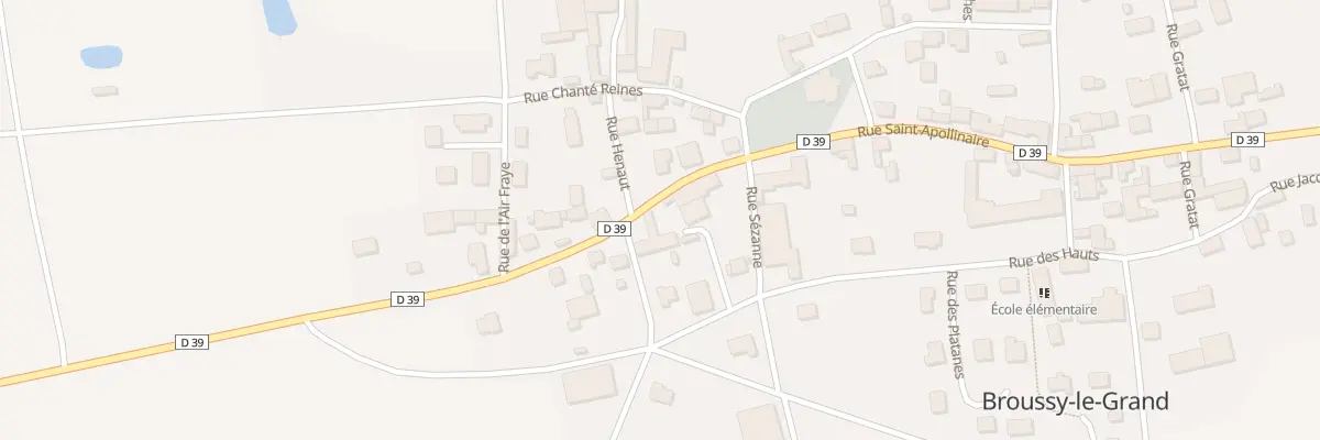 Plan du 25 Rue Saint Apollinaire à Broussy-le-Grand